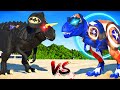 (Jurassic World Evolution🌍)Captain T-Rex vs Batman Ultimasaurus Dinosaurs Fight