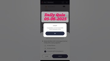 Which is NOT an advantage of the Proof of Stake (PoS) consensus algorithm? Ari wallet . Daily Quiz