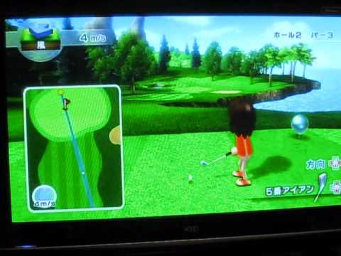 Wii Sports Resort ゴルフ 奇跡のショット集 平成２４年４月２日作成 撮影 Youtube