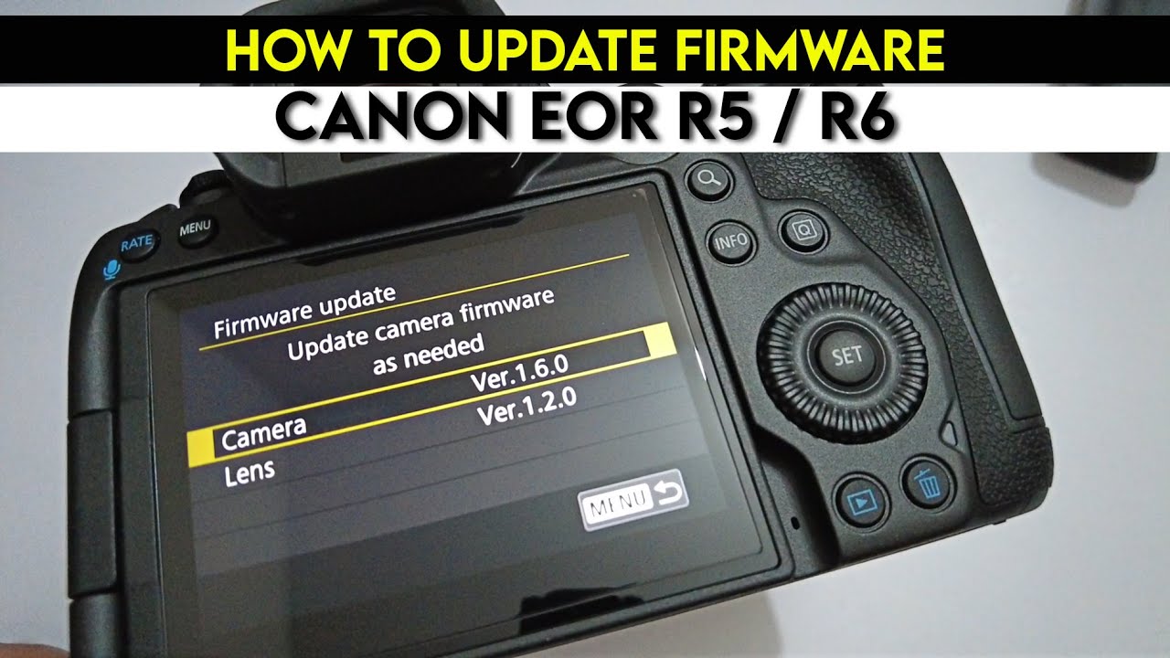 How to Update Firmware on the Canon EOS R5 and Canan EOS R6 How to