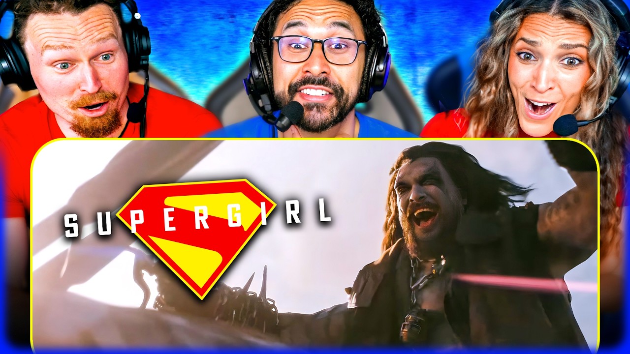 SUPERGIRL OFFICIAL TRAILER REACTION!! Trailer 2 | Jason Momoa Lobo | Superman | DC Studios