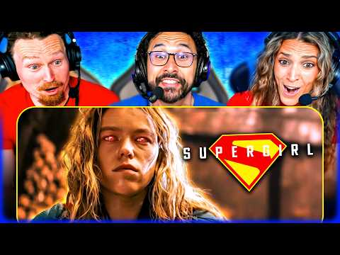 SUPERGIRL OFFICIAL TRAILER REACTION!! Trailer 2 | Jason Momoa Lobo | Superman | DC Studios