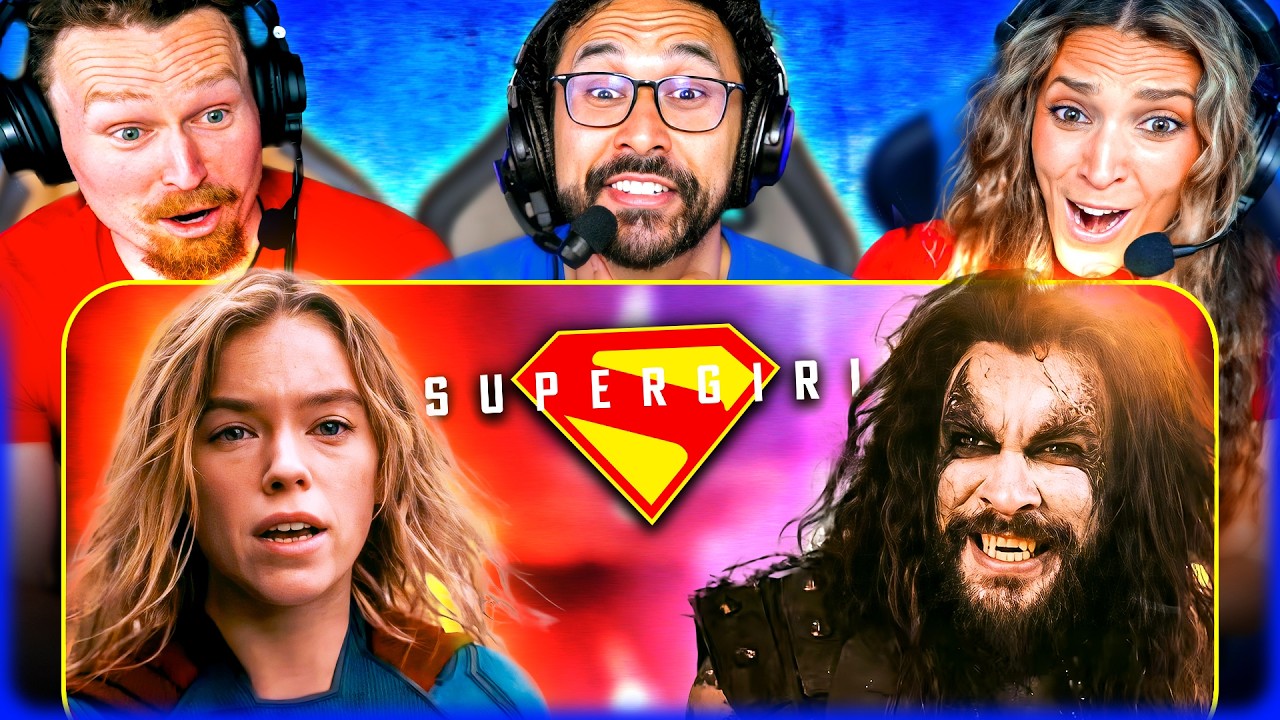 SUPERGIRL OFFICIAL TRAILER REACTION!! Trailer 2 | Jason Momoa Lobo | Superman | DC Studios