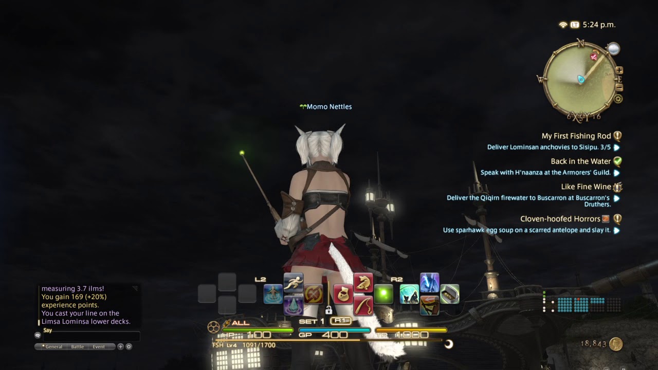 FINAL FANTASY XIV A Realm Reborn My First Fishing Rod YouTube