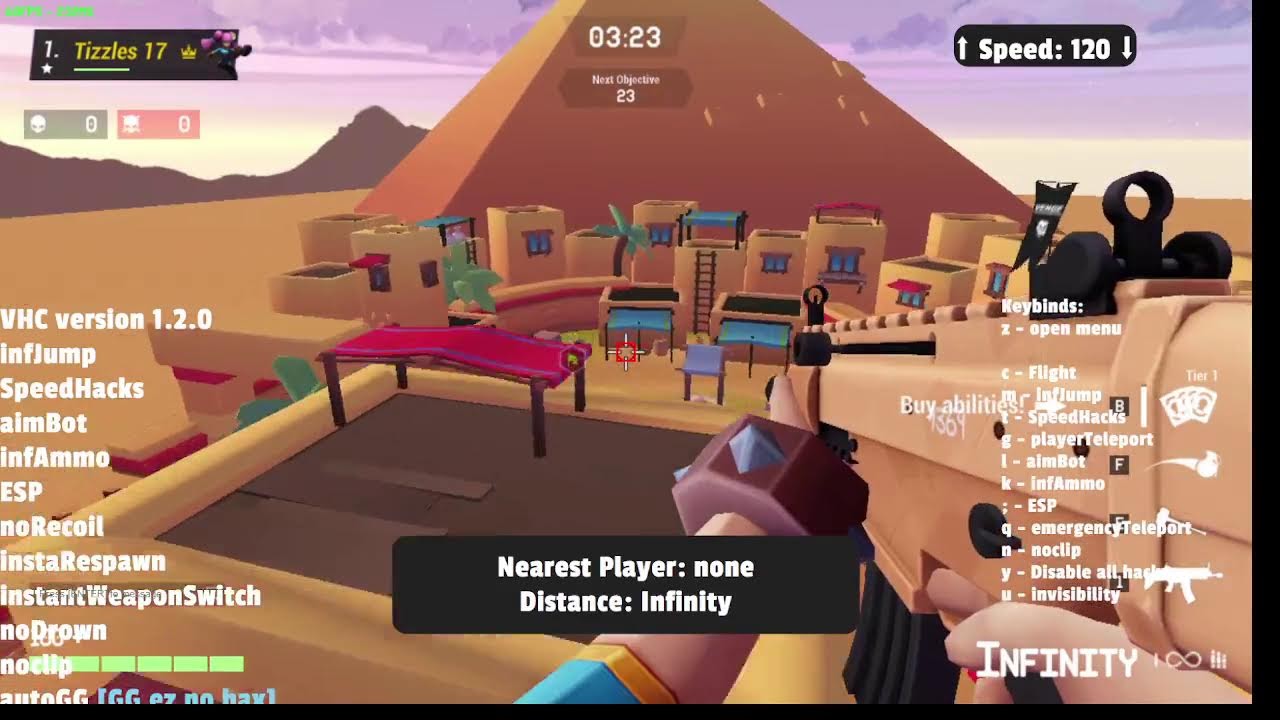 Venge.io hack testing and custom crosshair