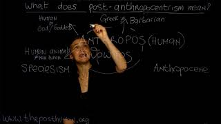 5. What Does POST-ANTHROPOCENTRISM Mean? Dr. Ferrando (NYU) - Course 