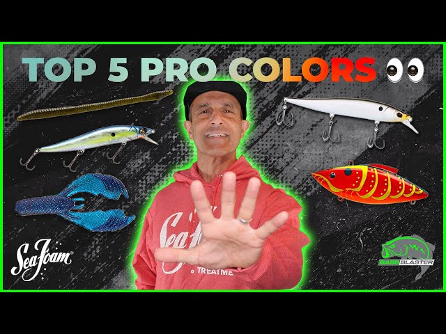 TOP 5 BAIT COLORS PROS USE! Top 5 in bass fishing - Ep 23 