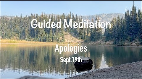 Sept 19th: Apologies - Language of Letting Go: Daily Meditations for codependents |Melody Beattie