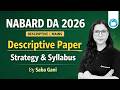 NABARD DA Descriptive Paper Strategy 2026 | NABARD DA Descriptive English Syllabus | By Saba Gani