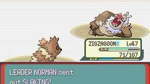 Zigzagoon Only Run: Gym Leader Norman