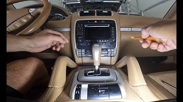 Porsche Cayenne 2008 How To Remove Original  Navigation / Radio /  Removal