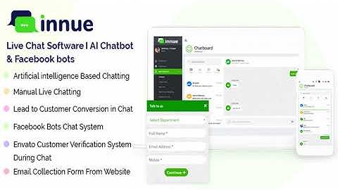 Innue - Live Chat Software | AI Chatbot and Facebook bots | Codecanyon Scripts and Snippets
