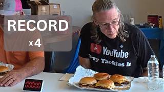 🥇 I Had to Break the Burger Record... FOUR Times in a Row!