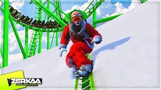 SKIING ON A ROLLERCOASTER! (Steep Multiplayer)