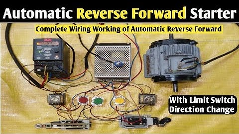 Automatic Reverse Forward Starter Wiring with Limit switch| How to Automatic Reverse Forward Starter