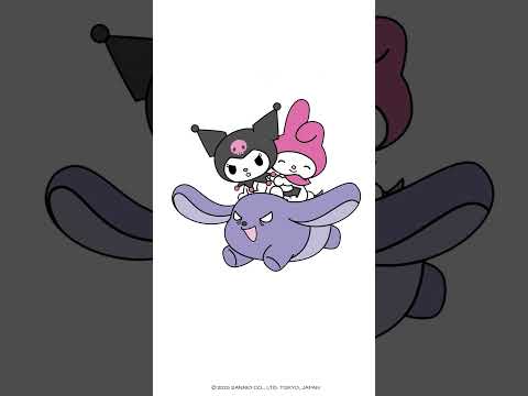 It is so much fun to to be with each other! 🩷💜#Kuromi #MyMelody #Shorts