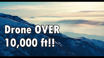 DJI Drone High Altitude Flight. (10,000 ft)