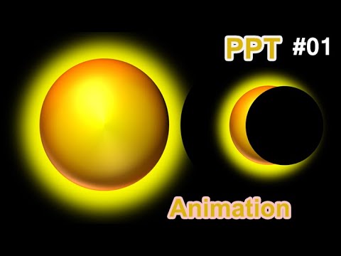 Power Point me Solar Eclipse animation kese banaye How To Make Solar ...