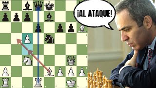 ¡ATACA SIN PIEDAD con el GAMBITO EVANS!: Kasparov vs Anand (Tal Memorial, 1995)