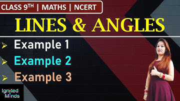 Class 9th Maths Chapter 6 | Example 1, 2, 3 | Lines and Angles | NCERT