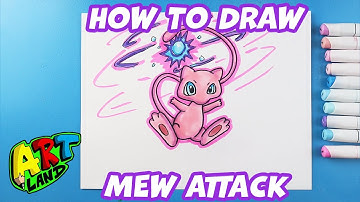 How to Draw Mew Attack | Pokemon