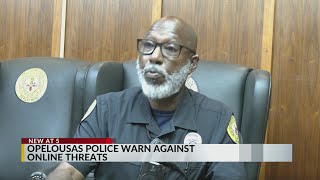 Opelousas Police warn social media users that online threats are illegal