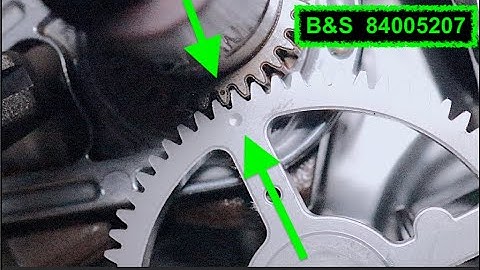 Briggs & Stratton Camshaft Timing Marks
