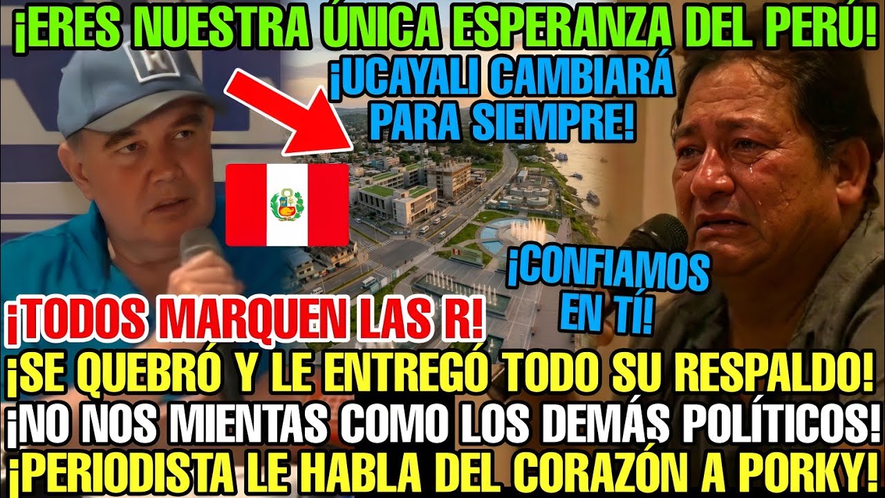 EN CONFERENCIA PERIODISTA LLOR4 Y PIDE A PORKY Q NO LOS ENGAÑAR XQ CONFÍAN EN ÉL Y LE DARÁN SU VOTO