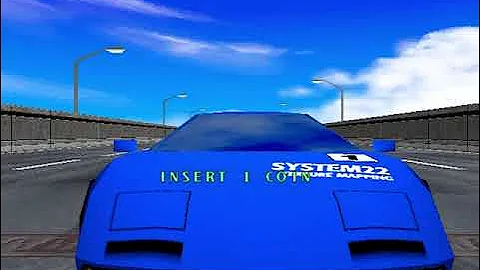 Rave Racer (MAME) - Attract Mode + Gameplay