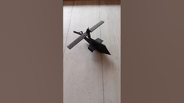 HELICOPTER ORIGAMI TUTORIAL| PAPER HELICOPTER CRAFT EASY FOLDING INTERESTING ORIGAMI| HANDMADE CRAFT