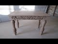 How to make carved tsargi for the table, wood carving