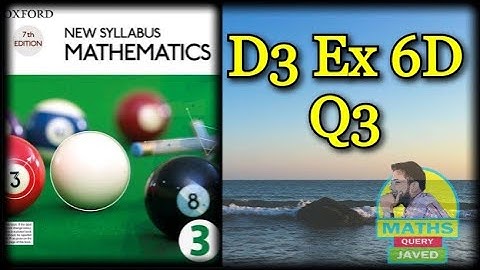 Q3 || Ex-6D || D3 || NSM || Coordinate Geometry || O