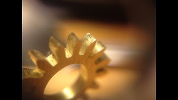 Shaving generating cutting cycloid teeth brass gear Sherline CNC LinuxCNC 4axis clock orrery