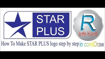 How To Logo Making IN Corel Drow || star plus - How To MAking Star Plus LOGO || IN Hindi