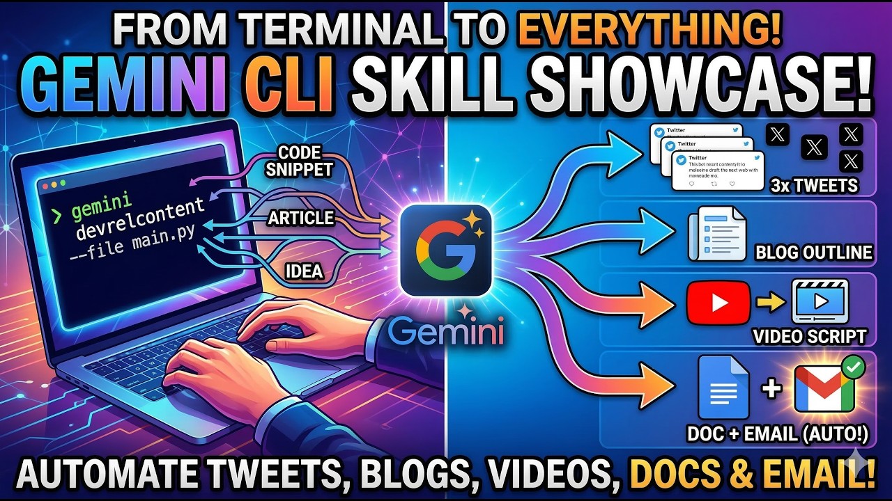 Gemini CLI Skills to Automate Content Creation (and more) - YouTube