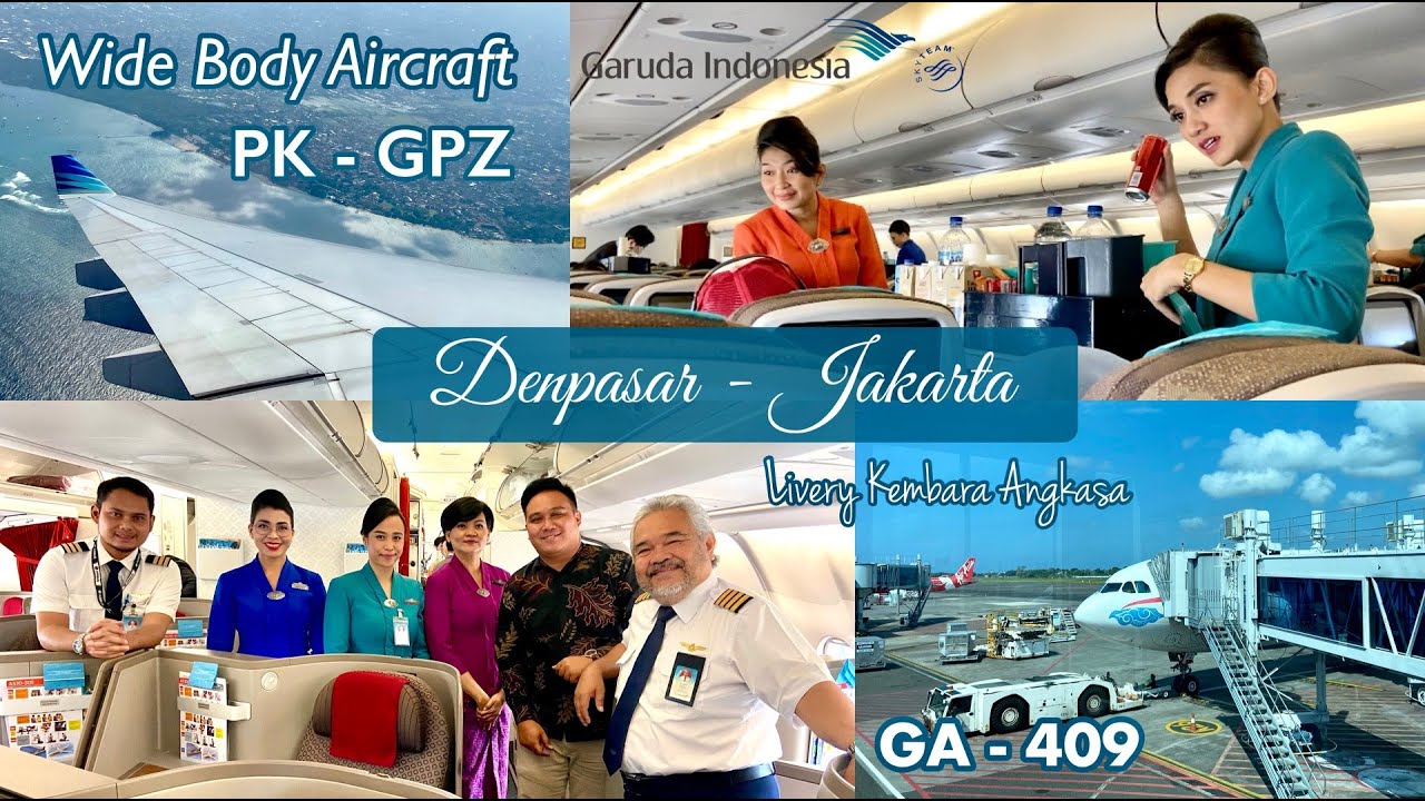 Terbang dengan Garuda Special Livery “ Kembara Angkasa “ DPS - CGK | GA 409 | PK - GPZ # VLOG 112