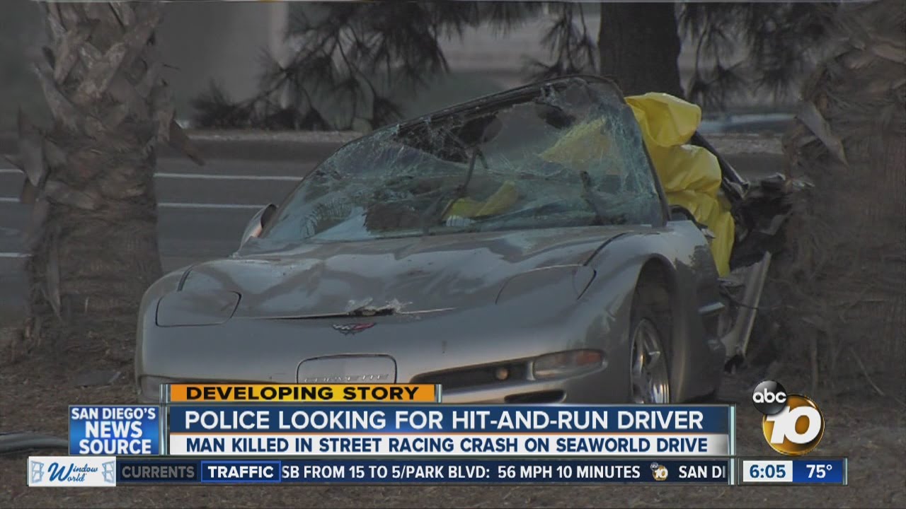 One dead in apparent street racing crash in Mission Bay - YouTube