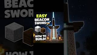 Easy Minecraft BEACON SWORD Tutorial ⚔️😱 | Materials + Full Guide!