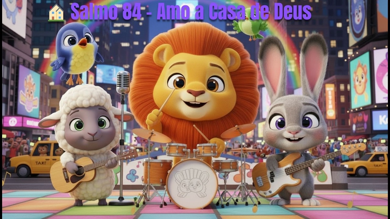 🏠 Salmo 84 – Amo a Casa de Deus | Música Infantil Cristã 🎶