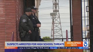 2 arrested after high school threat investigation turns up weapons, ammunition