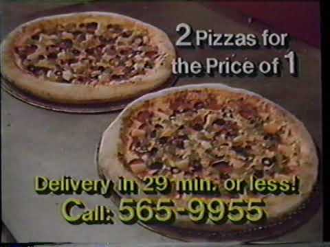1987 Pizza King Fit for a King El Paso TV Commercial