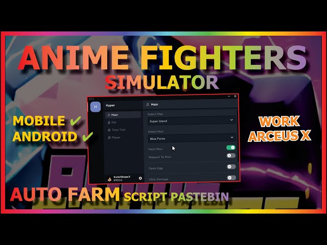 Anime Fighters Simulator [Auto Farm/Auto Sell/Auto Click Damage] Scripts