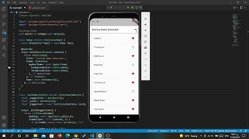 Building a Startup Name Generator App - flutter