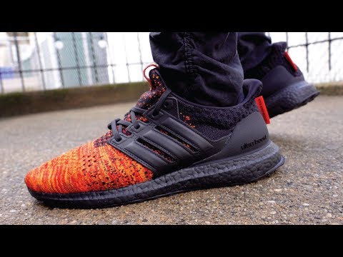 explotar Tentación Tren Game of Thrones X Adidas UltraBoost House Targaryen Dragons GOT Review & On  Feet - YouTube