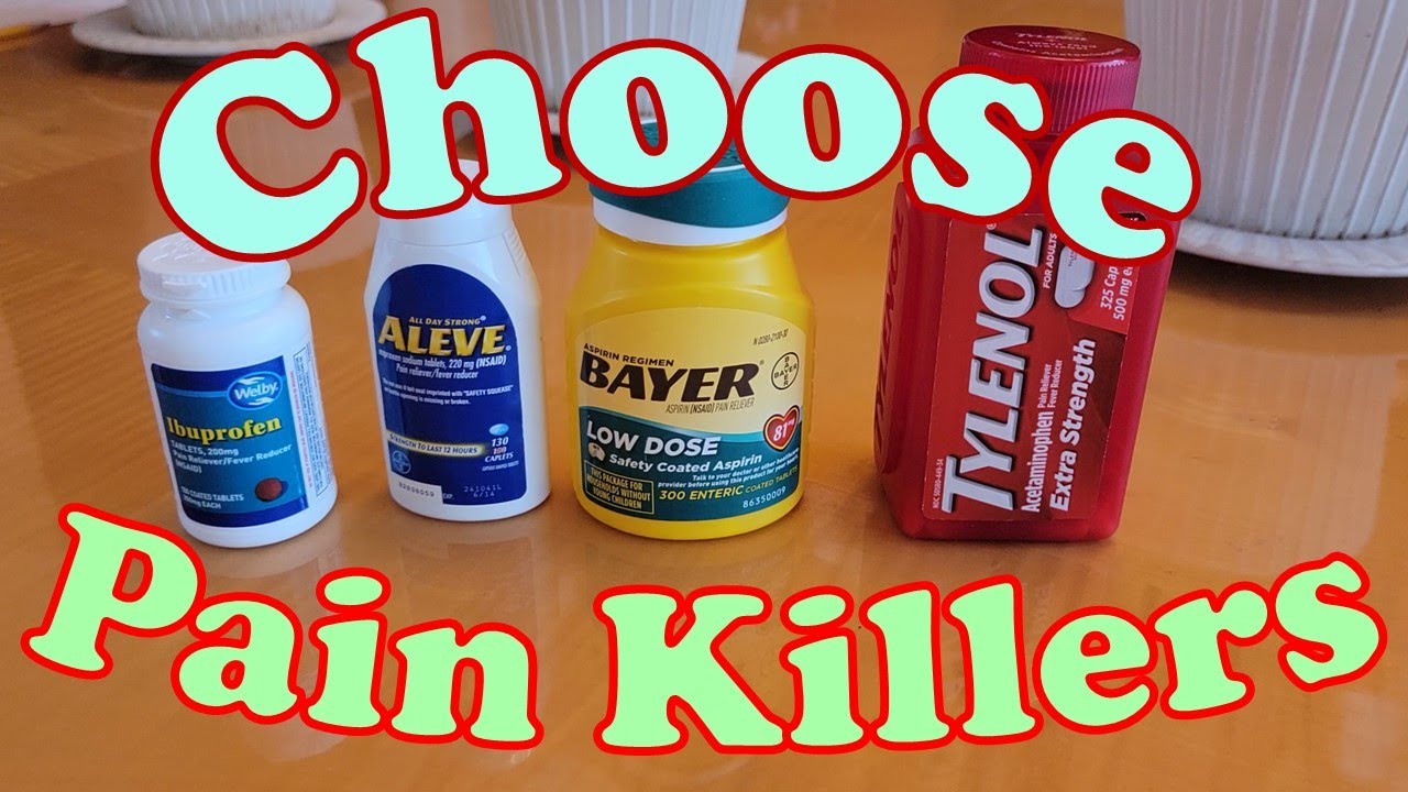 Pain Killers Differences. Tylenol vs Advil vs Aleve. How to choose right OTC pain killers