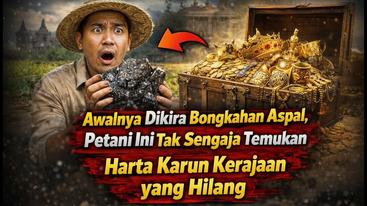 Awalnya Dikira Bongkahan Aspal, Petani Ini Tak Sengaja Temukan Harta Karun Kerajaan yang Hilang!