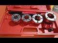  WIPRO- 6 Pcs Ratchet Die Stock Set Pipe Threading Kit 