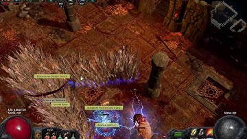 Path of Exile - Explosive Arrow Witch Elementalist Atziri run