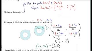 1.6 Video Notes "Midpoints and Bisectors"