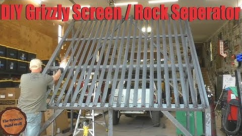DIY Grizzly Screen Rock / Soil Separator Time Lapse, Don